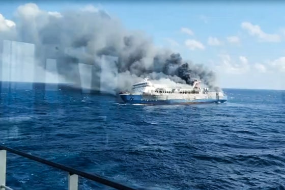 Indonesian ferry officials organizing rescue coordination at Surabaya Search and Rescue Office
