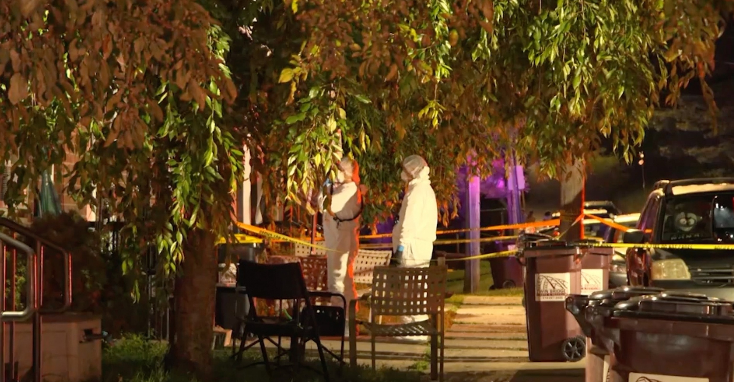 Mechanicville apartment complex on Harris Avenue where the six bodies were discovered