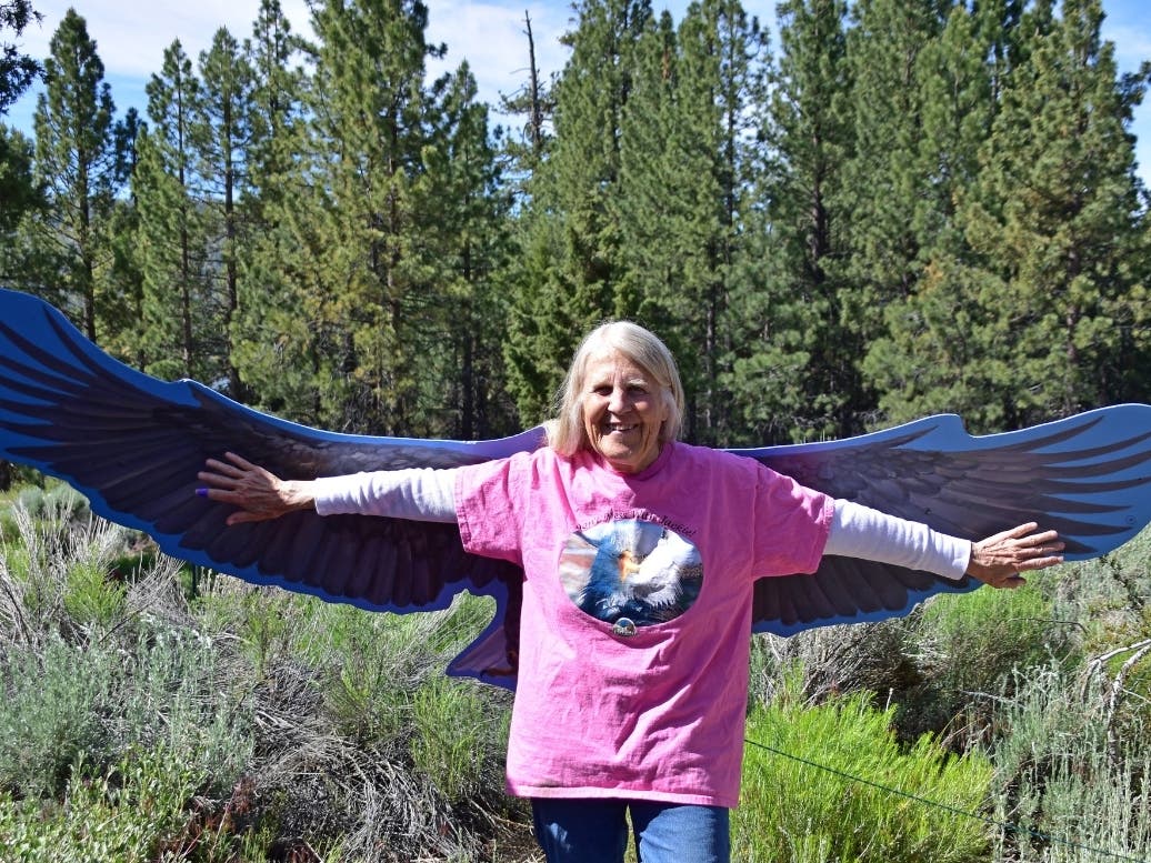 Veterinarians at the Ojai Raptor Center treating Jackie