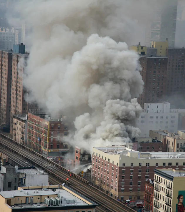 NYC apartment building erupts in flames after massive explosion — multiple injured