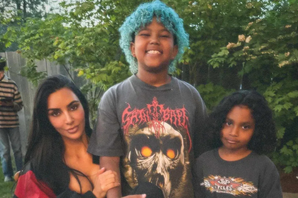 Kim Kardashian and Kanye West’s 10 year old son Saint makes his Instagram debut