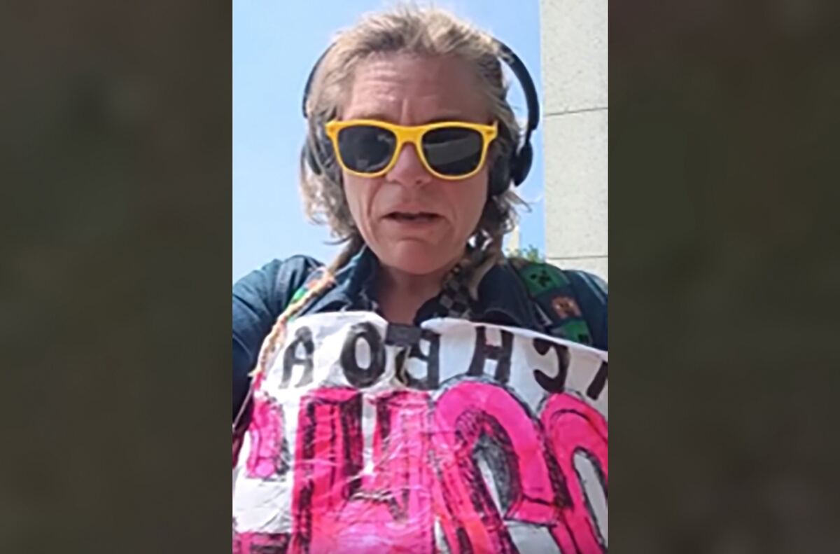 WWII monument vandal says she’s ‘freedom fighter’ being chased by ‘golf carts with people shooting’ in bizarre videos
