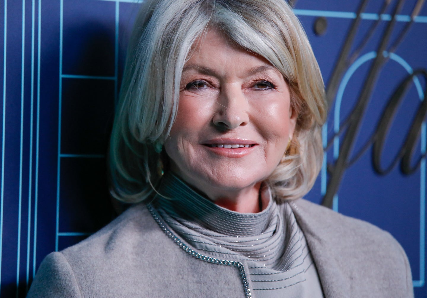 Martha Stewart posing for the cover shoot in August 2026