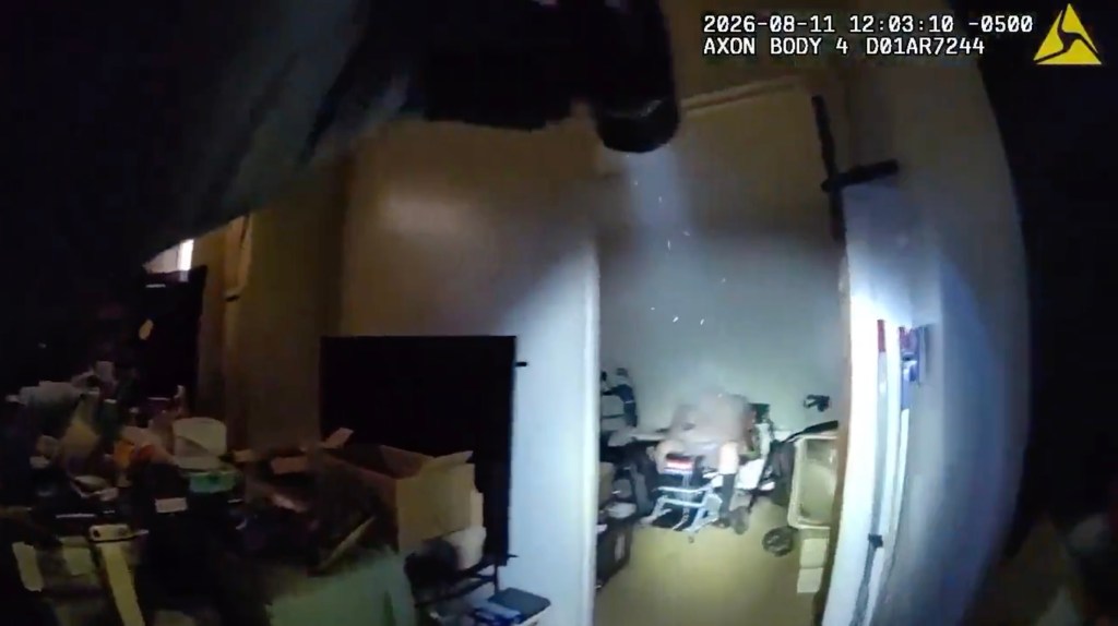 Naked madman blasts flamethrower at cops in wild bodycam footage