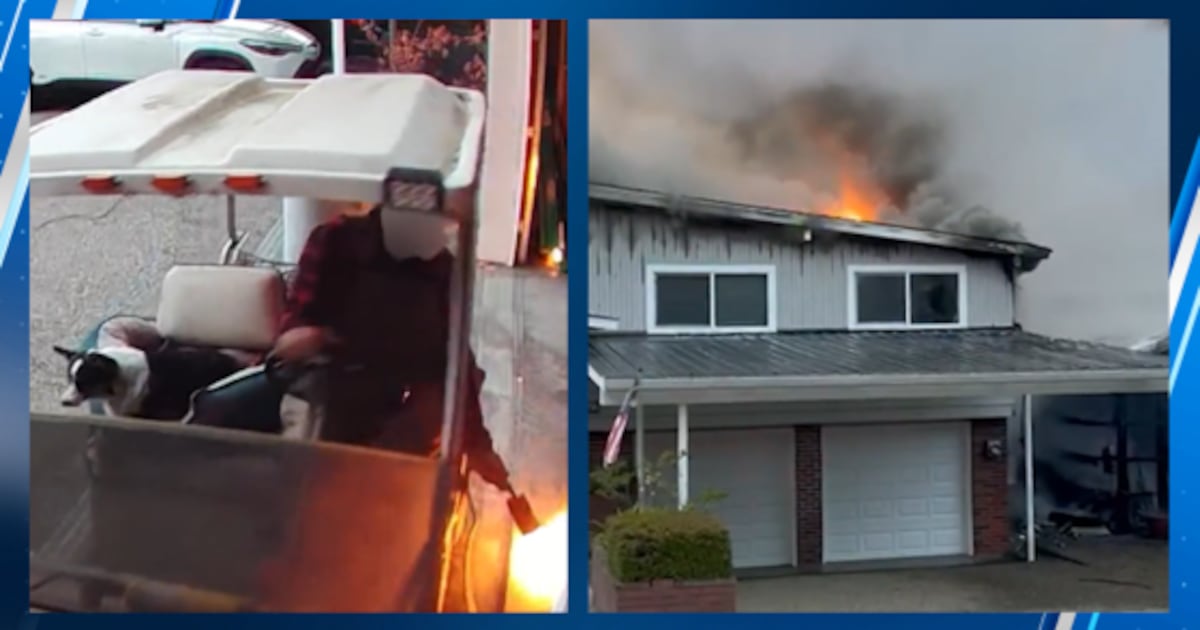 Neighbor Dan Carlson who confronted the suspect with blowtorch
