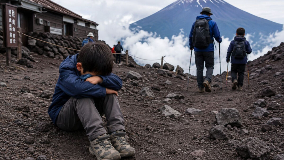 Mount Fuji hiker leaves tired son, 7, behind to reach iconic summit: ‘Wait here’