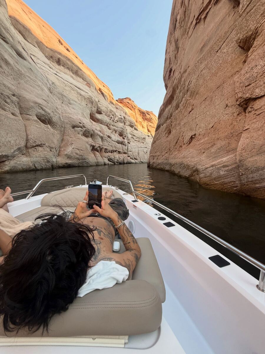 Kourtney Kardashian, 47, shows off curves in thong bikini on family vacation with Travis Barker and kids