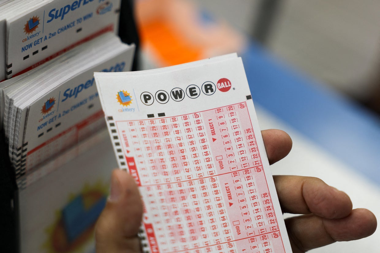 A lottery kiosk where Powerball tickets are sold