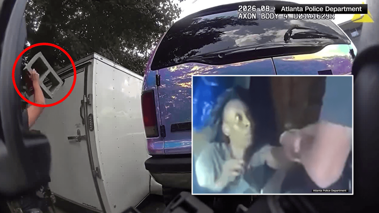 Dramatic bodycam shows cops rescuing young girls allegedly snatched by fake babysitter