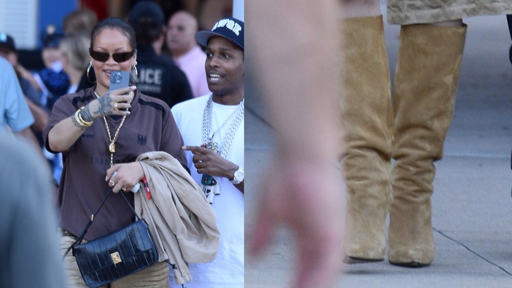 Of course Rihanna’s casual night-out look is a $2.2K velour tracksuit