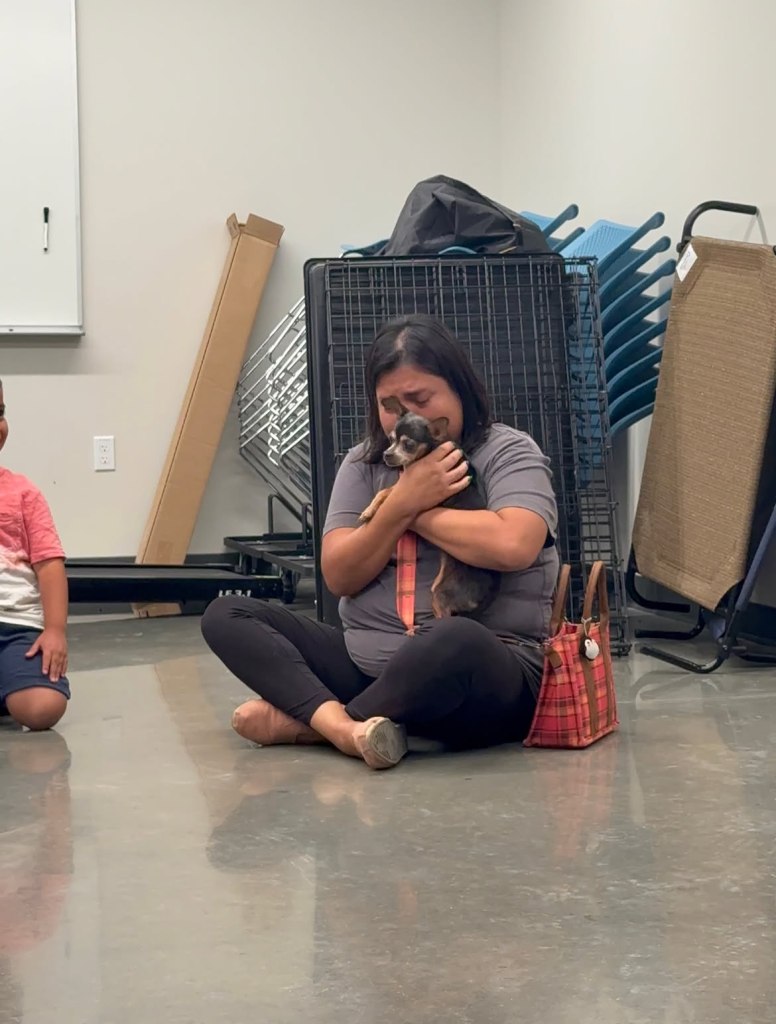 Heartwarming moment dog is reunited with ‘bawling’ owner — 12 years after she vanished