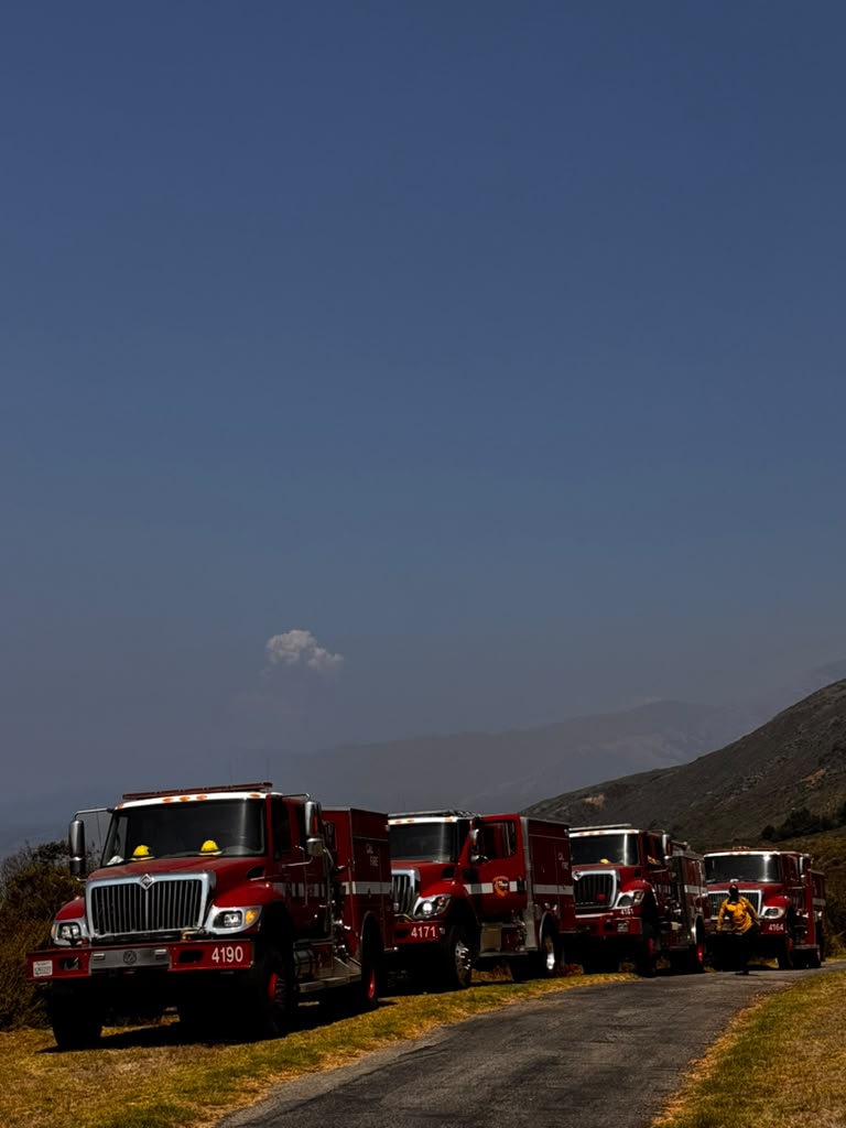 New wildfire explodes near site of massive California blaze as dozens evacuated from their homes