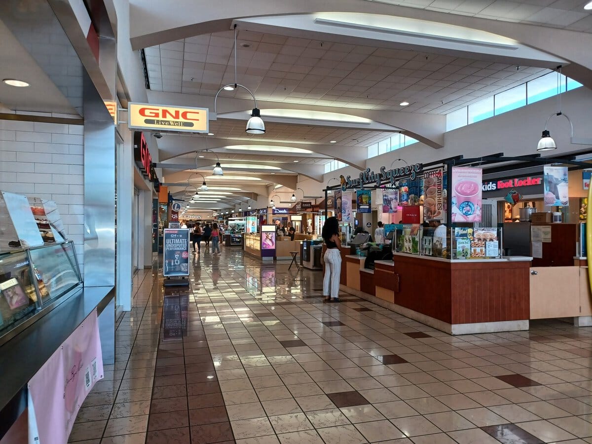 The interior of the Westside Pavilion before its closure