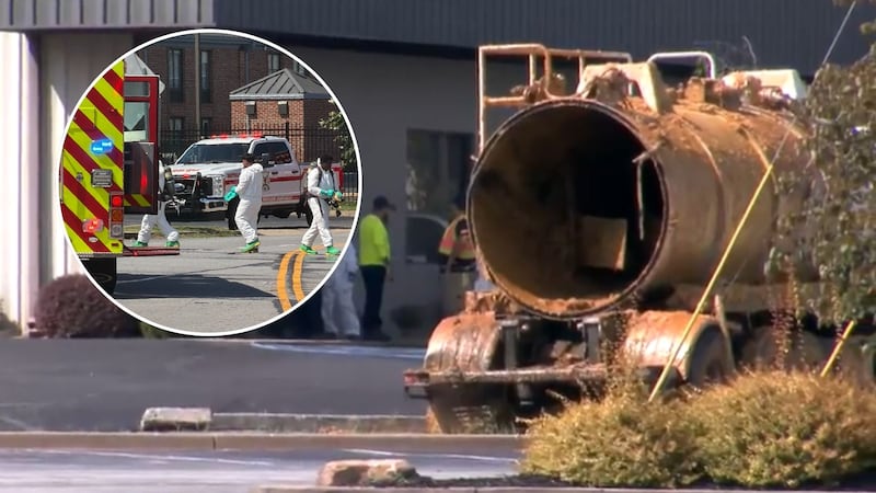 Officers investigating the scene where Jonathon Langdon died