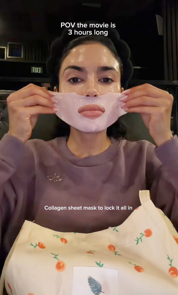 Clueless influencer sparks outrage filming skincare routine during lengthy movie: ‘So insanely rude’