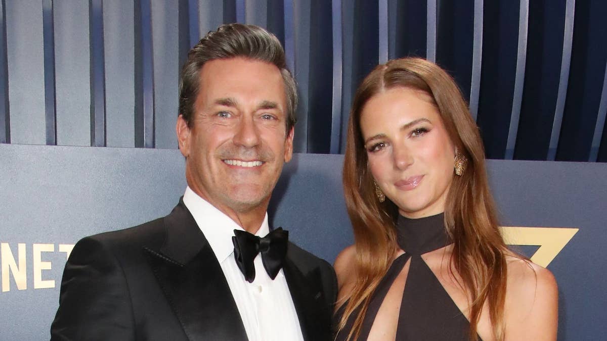 Jon Hamm, the 'Mad Men' actor and expectant father