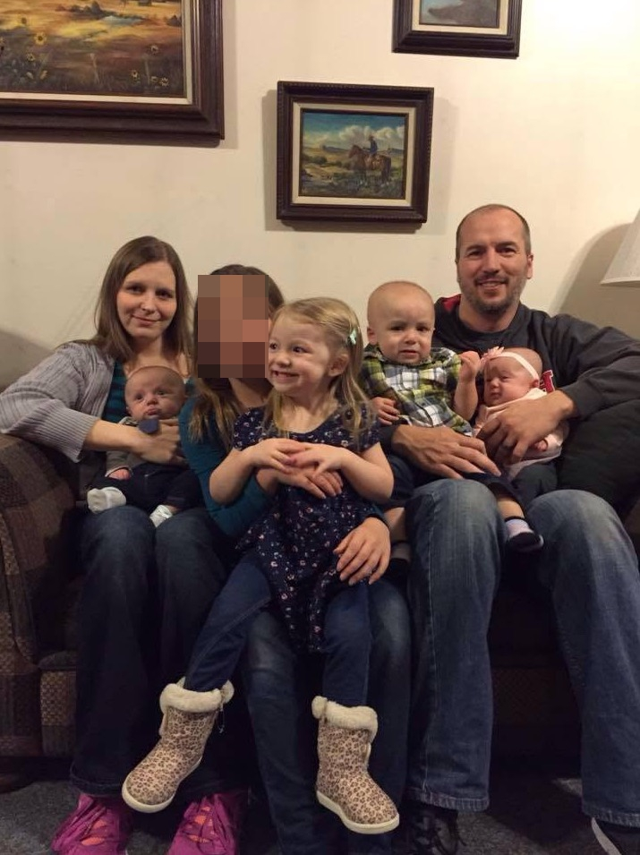 Sarah Myers with her four children