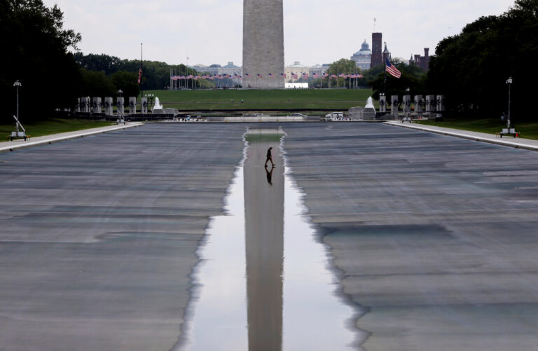Trump blames vandals for dead grass on National Mall where he hosted 4th of July celebration