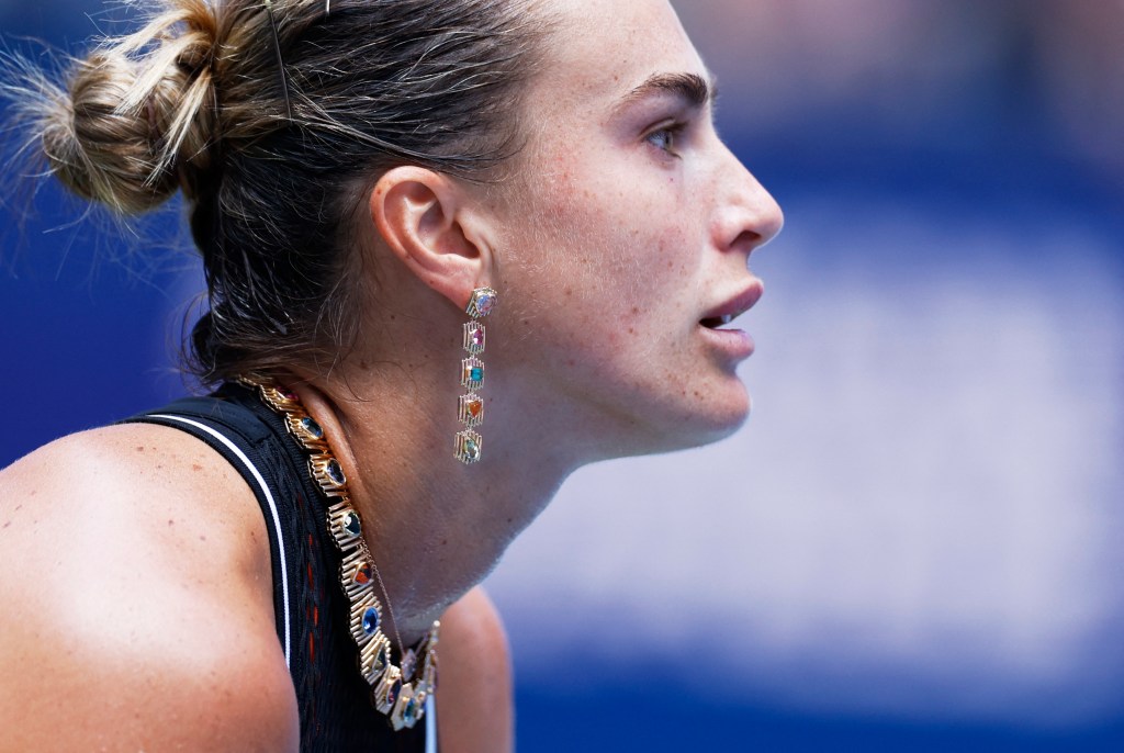 Aryna Sabalenka pairs sheer dress with more than 127 carats of jewelry at the US Open