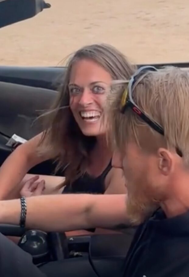 Moment SoCal drunk driver’s passenger flashes unhinged smile after crashing Camaro into wall
