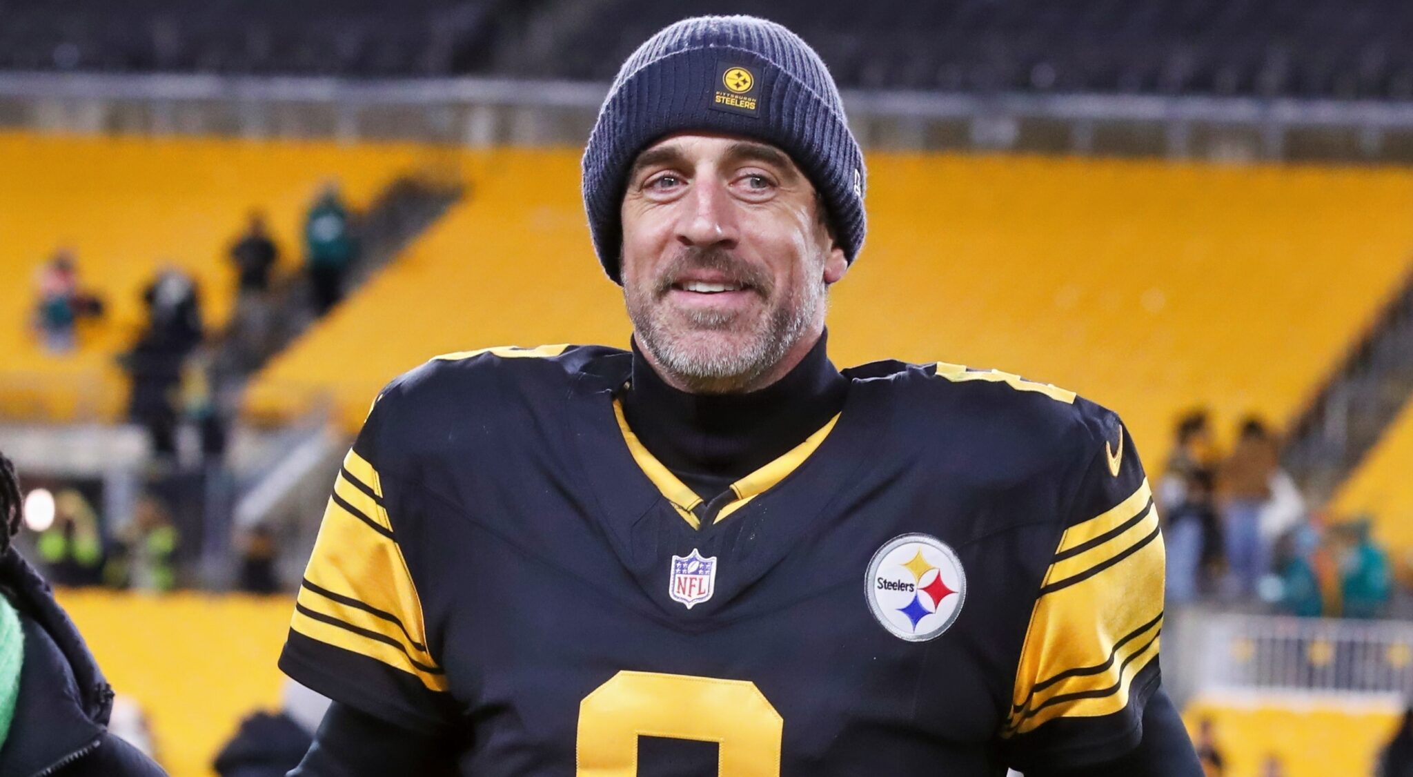 Aaron Rodgers, four-time NFL MVP who reunited with parents at April 2026 hall of fame event