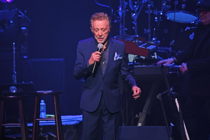 Frankie Valli, the Four Seasons frontman, arriving for a Los Angeles outing