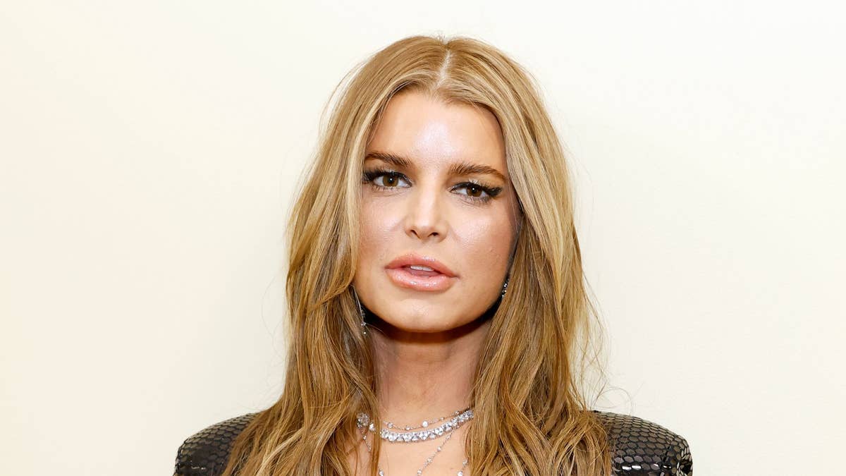 Jessica Simpson, pop singer and fashion entrepreneur, in a polka-dot bikini