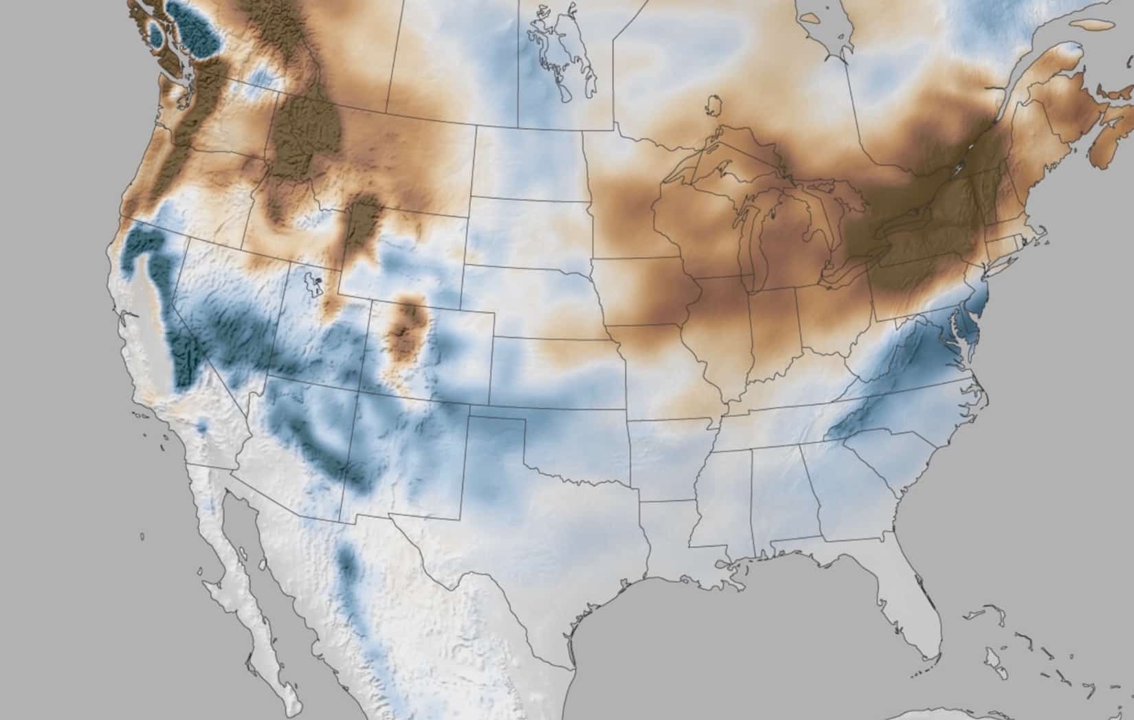 Meteorologists analyzing El Niño ocean temperature data from the Pacific