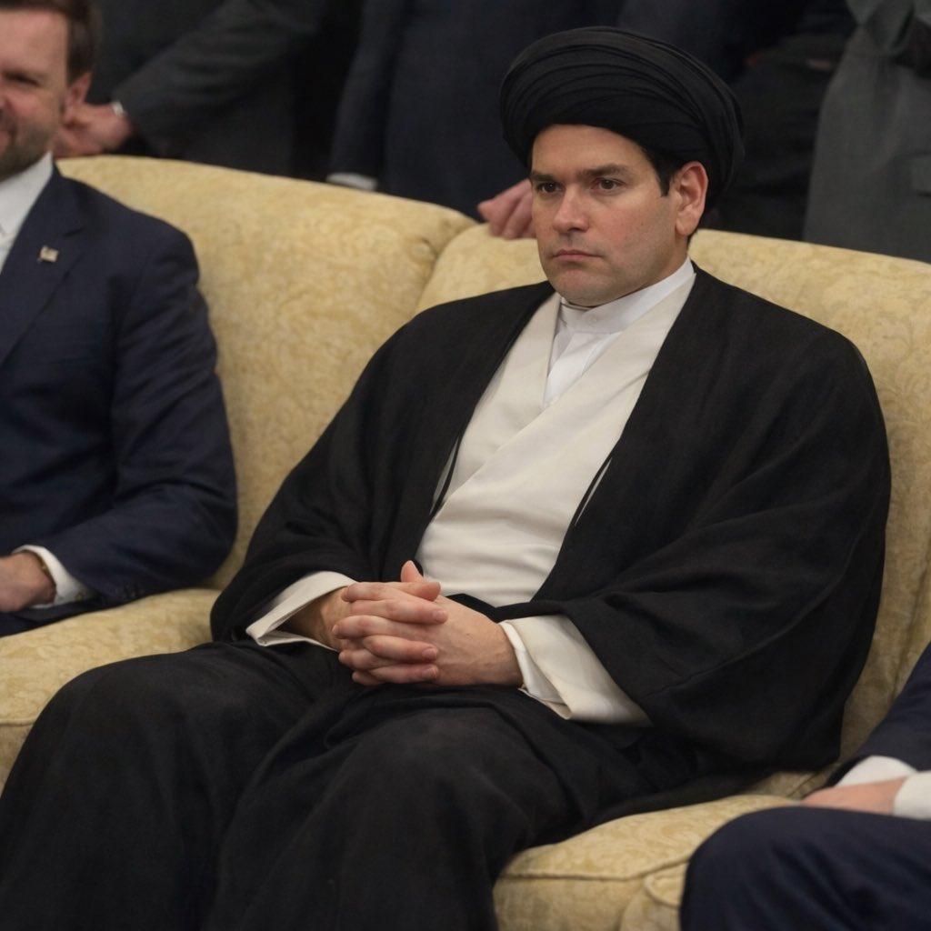 White House surprises Marco Rubio with framed Rubio realizing meme collage for his 55th birthday