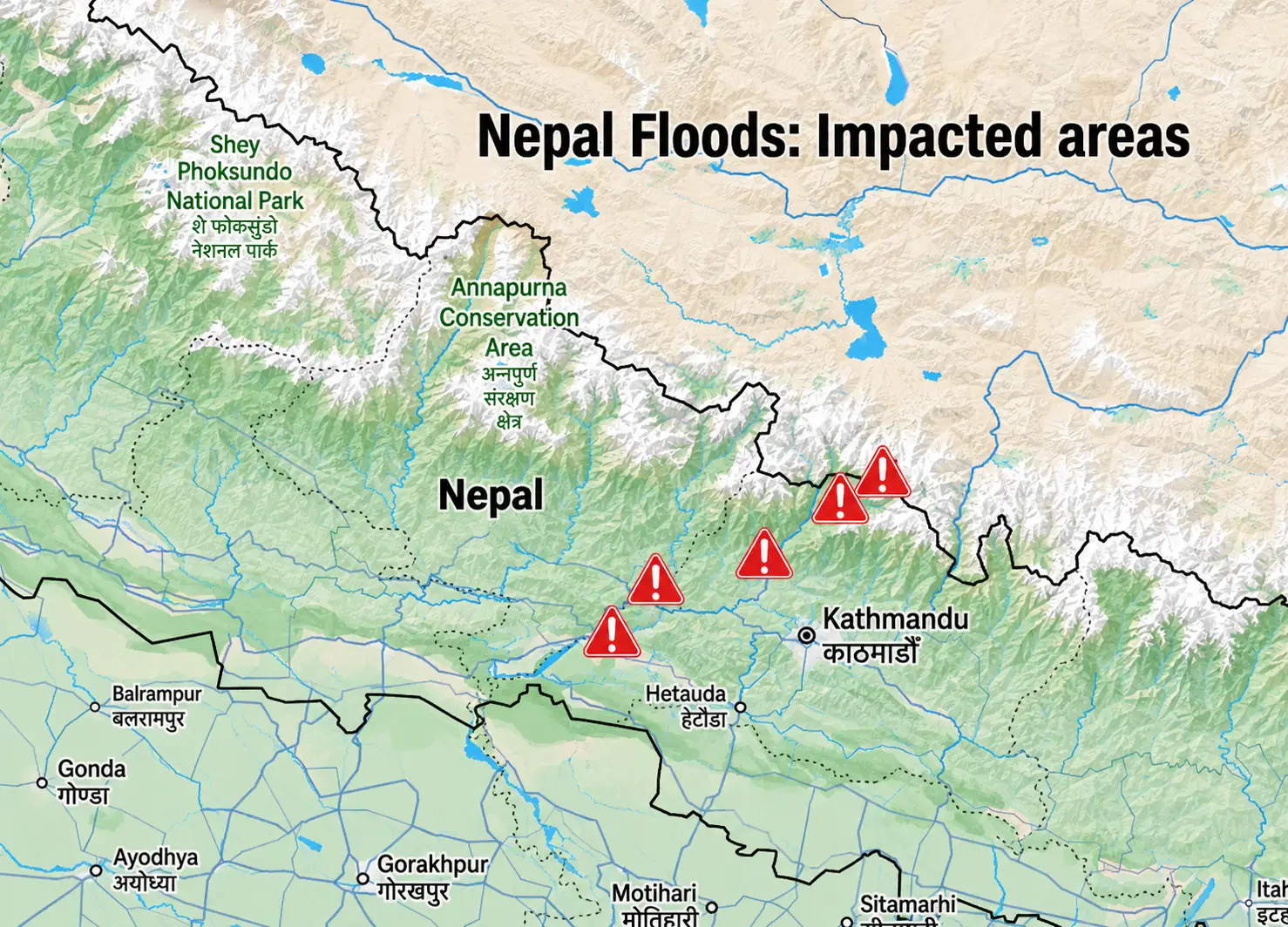 Terrifying video emerges of Nepal hydro tunnels as rescuers race to save hundreds trapped