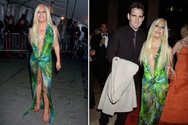 Rachel Zoe takes the plunge in Jennifer Lopez’s iconic Versace dress