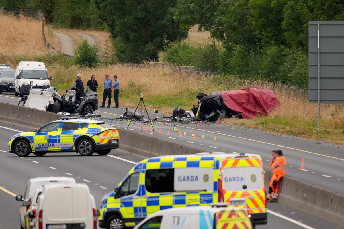 Five teenagers killed in 'horrific' head-on crash after car drives wrong way down motorway