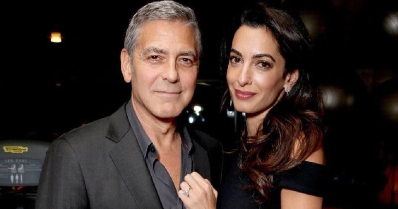 George and Amal Clooney step out with rarely seen twins, Ella and Alexander, at charity event