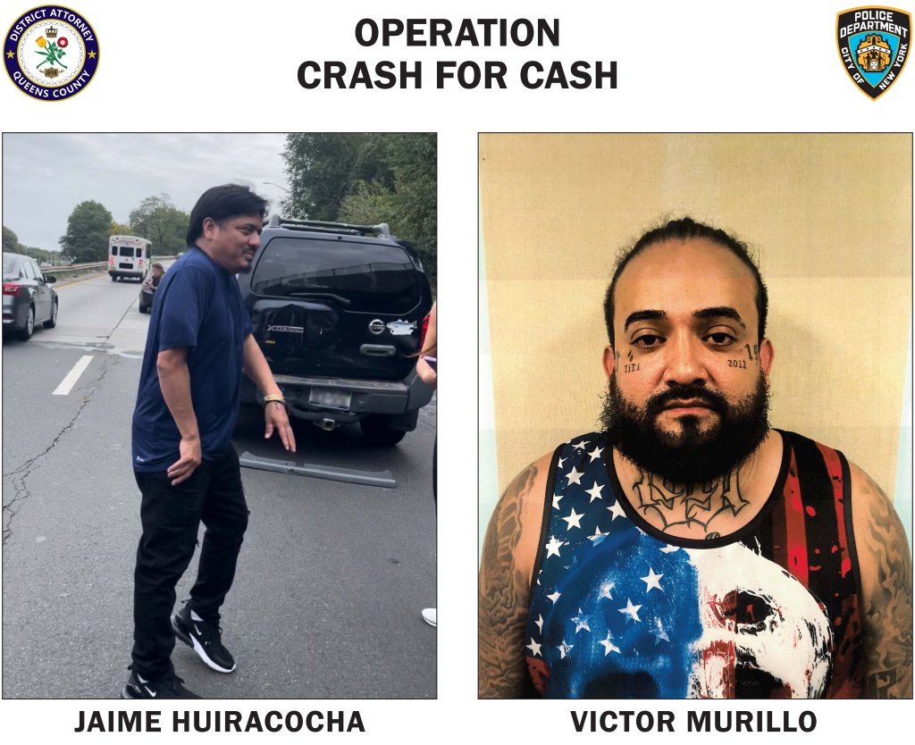 Bozos who staged NYC car crashes for insurance fraud scheme heading to prison thanks to viral video: DA