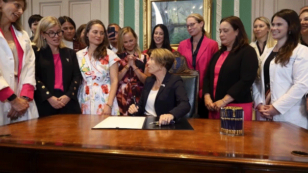 Massachusetts Gov Maura Healey signs bill allowing abortions up until childbirth