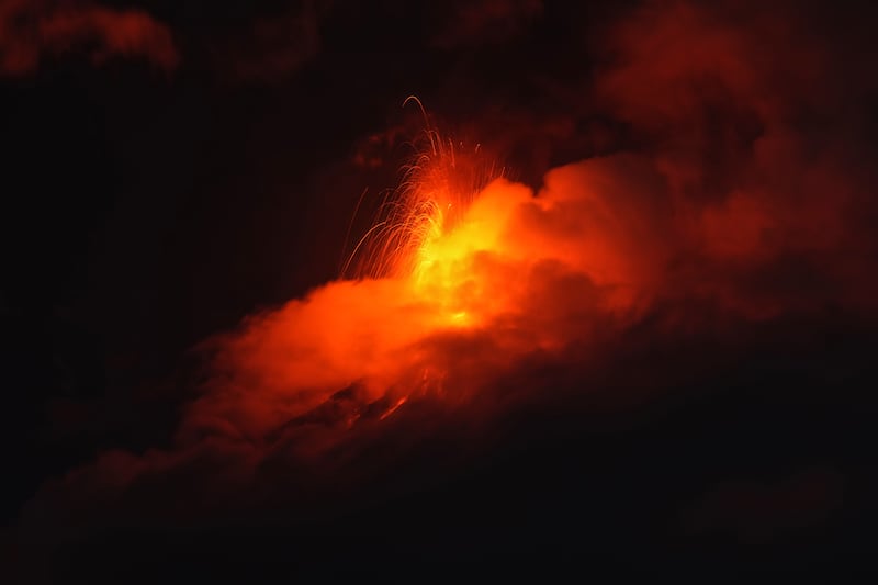 Fiery volcano eruption in Guatemala forces evacuation of hundreds of villagers