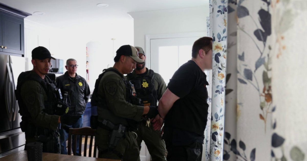 A San Francisco home where arrests took place