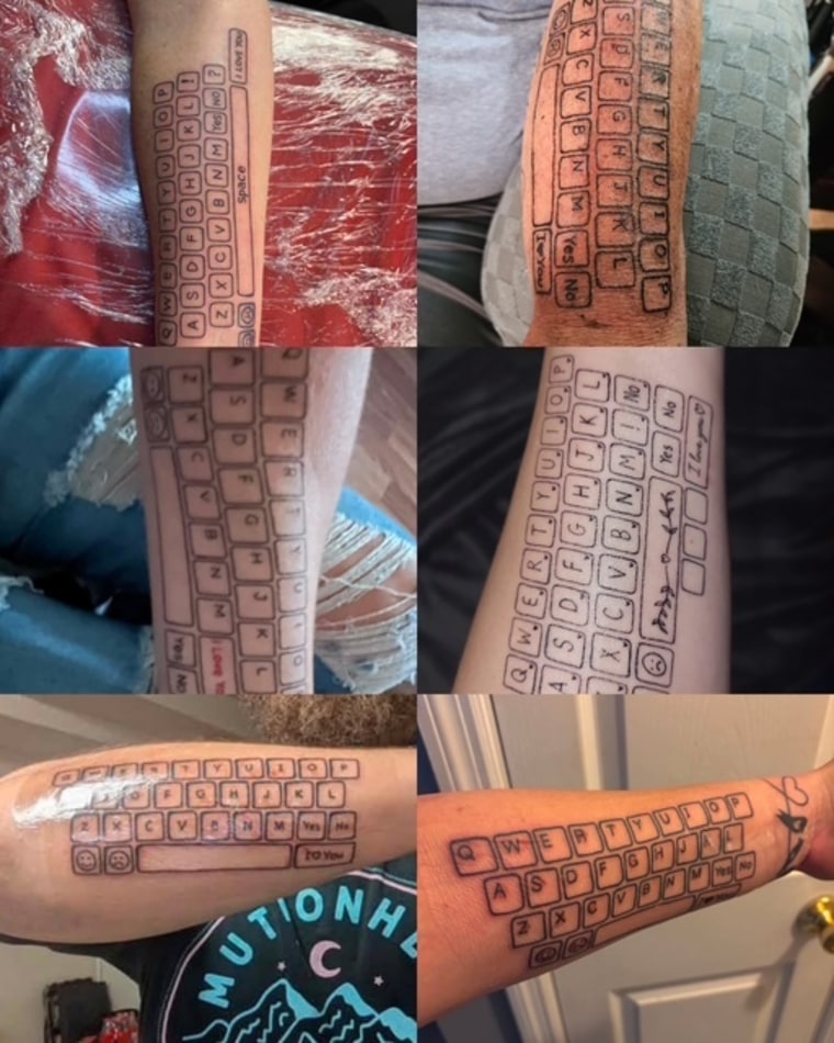 Mom gets keyboard tattooed on her arm so autistic son can always ‘talk’ to her