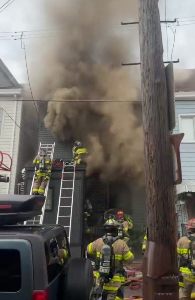 Moment ‘Dawn of the Dead’ actor’s home burns down as firefighters battle blaze: ‘Devastated’