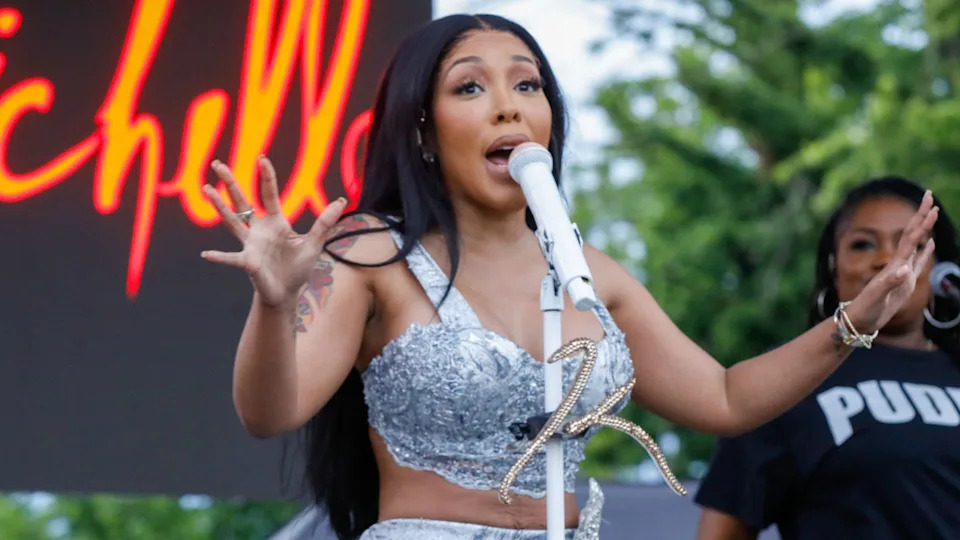 K. Michelle during country album promotional appearance