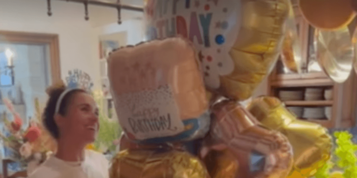 Meghan Markle was seen celebrating her birthday at home in a new video 🎈  🎥: Meghan Markle/Instagram