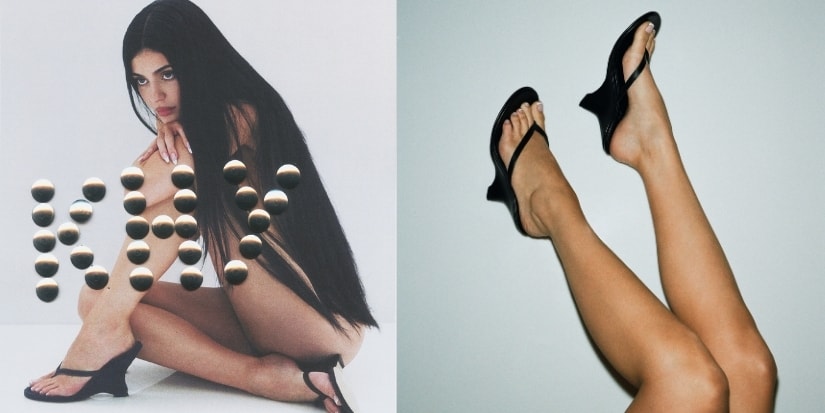 Kylie Jenner poses wearing nothing but high heels and butt-grazing hair extensions
