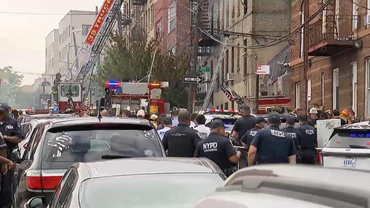 NYC apartment building erupts in flames after massive explosion — multiple injured