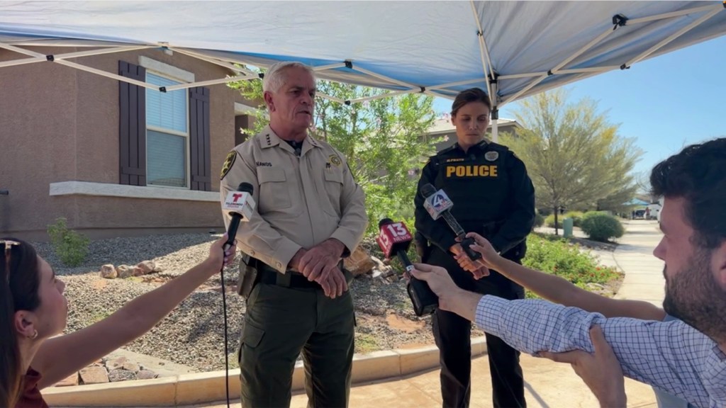 Suspect arrested, another still at large after Arizona home invasion leaves one dead and fiancée injured