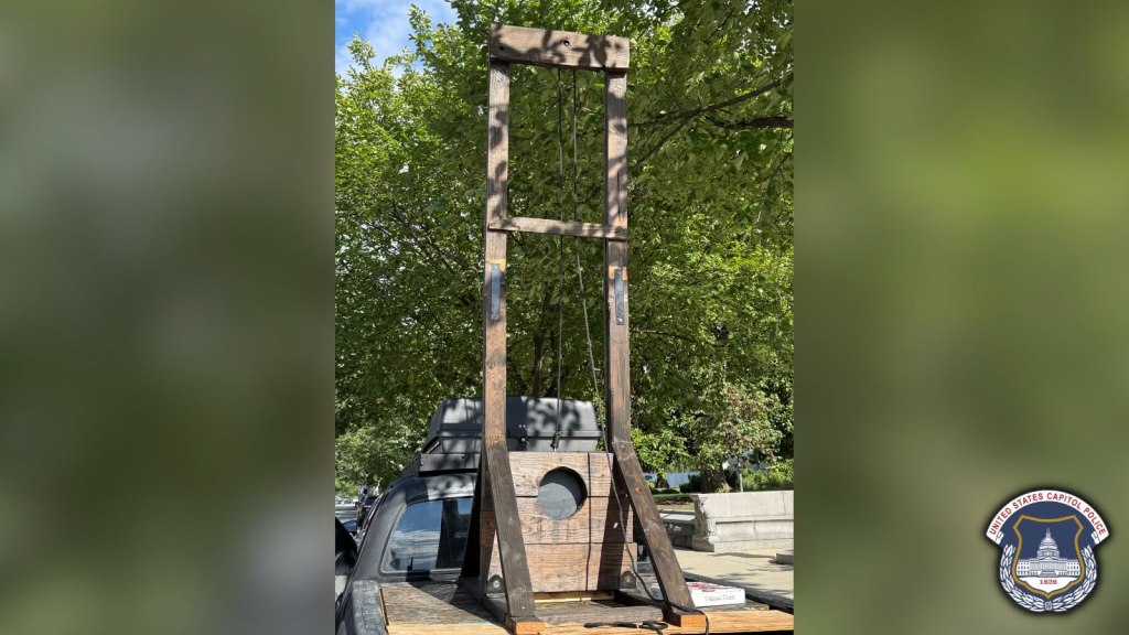 SoCal man arrested for parking near US Capitol with guillotine in his truck