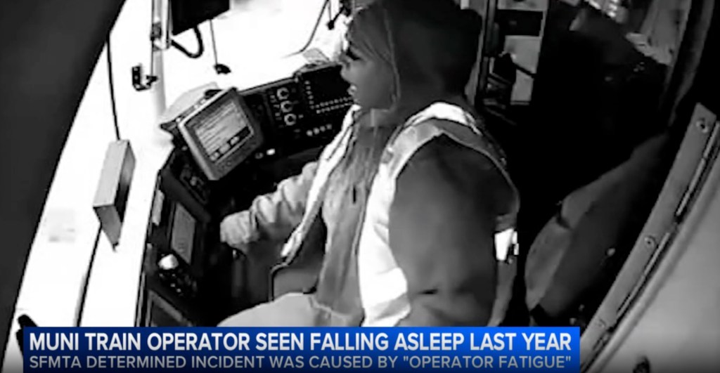 Shocking moment train operator dozes off before slamming into another train caught on camera