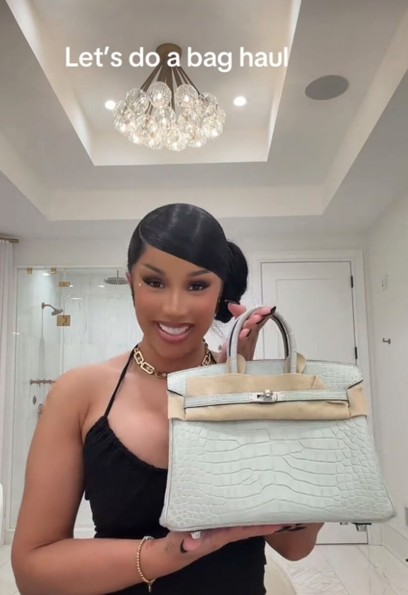 Cardi B shows off more than $187K worth of Chanel, Hermès and Bottega Veneta bags in breathtaking haul