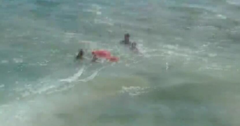 Wild moment car drives onto Venice Pier sparking panic among beachgoers