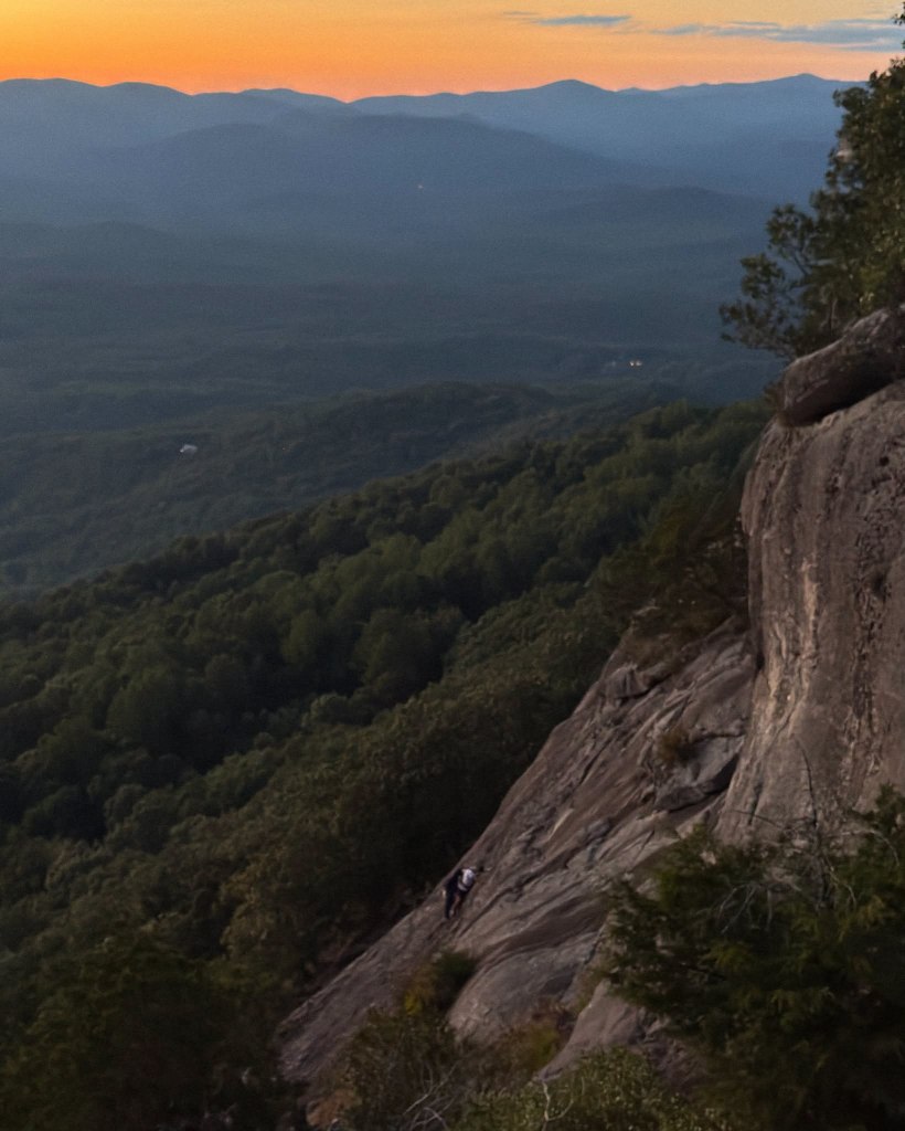 Firefighter dramatically rescues free climber stranded on Georgia rock face who called 911