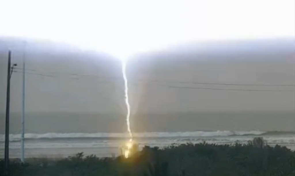 Woman, 39, dies after lightning strike on Brazilian beach
